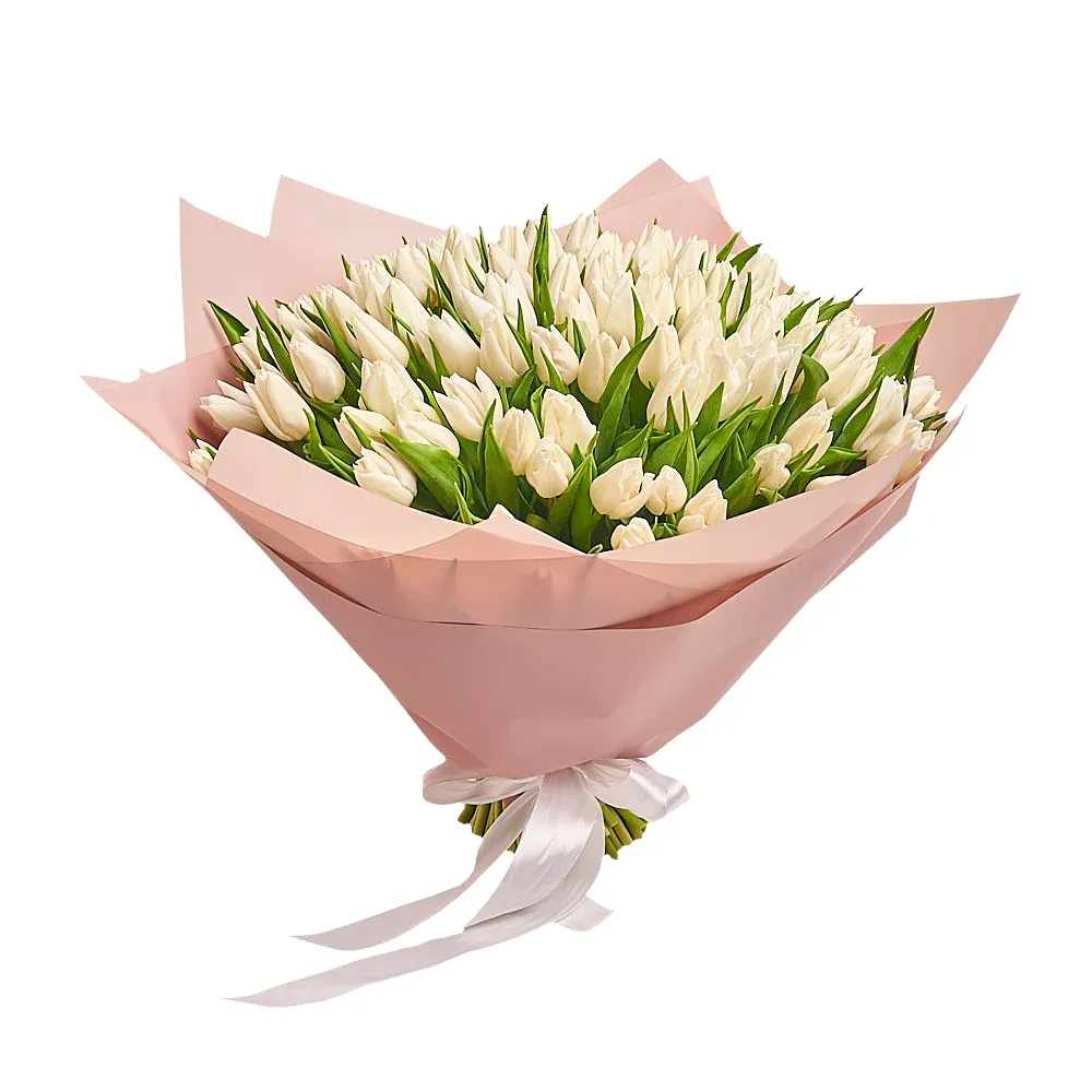 101 Белый тюльпан