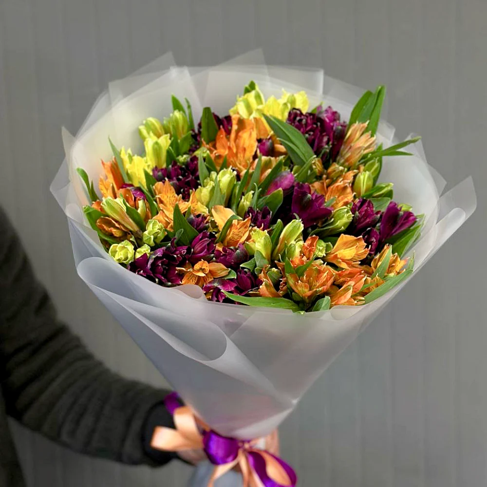Букет альстромерий 15 шт