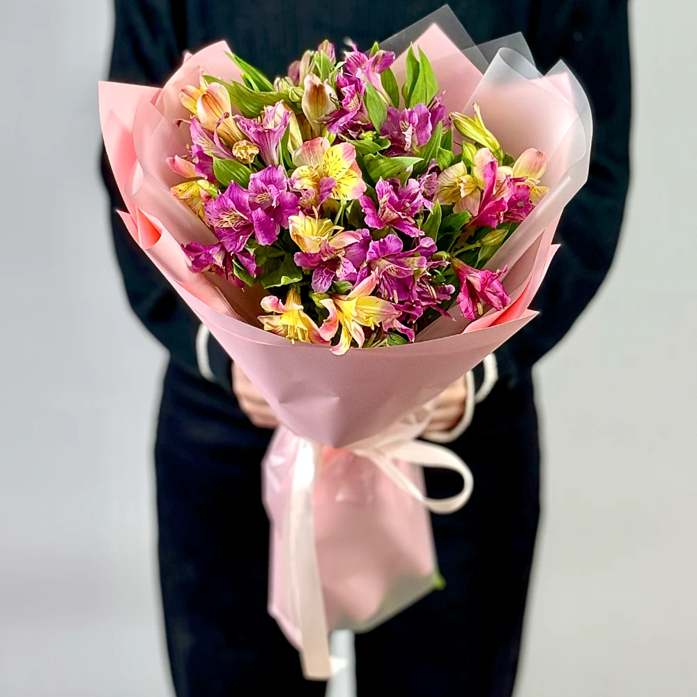 Монобукет из 9 альстромерий